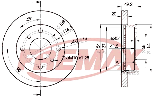 Disque de frein FREMAX BD-6001