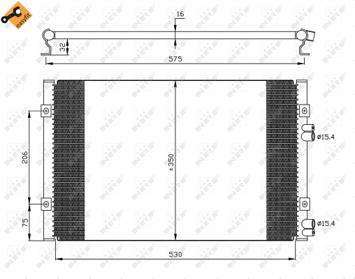 Condenseur, climatisation NRF 35384