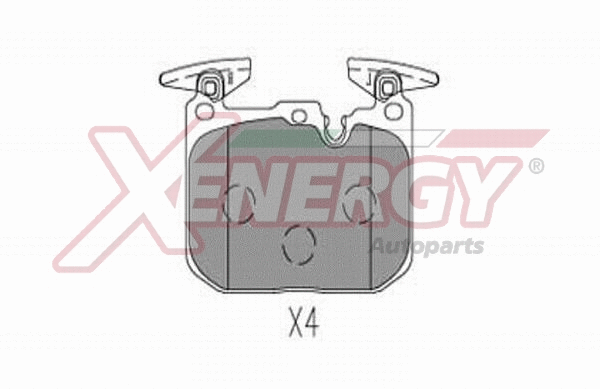 Kit de plaquettes de frein, frein à disque AP XENERGY X41330