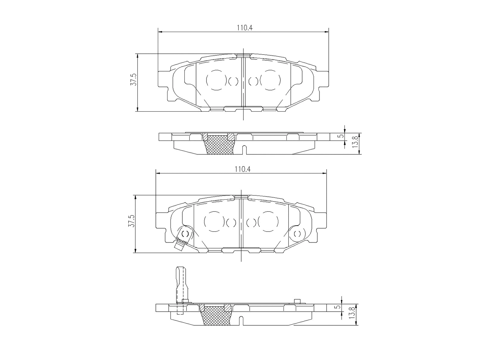 Kit de plaquettes de frein, frein à disque A.Z. Meisterteile AZMT-44-022-1260