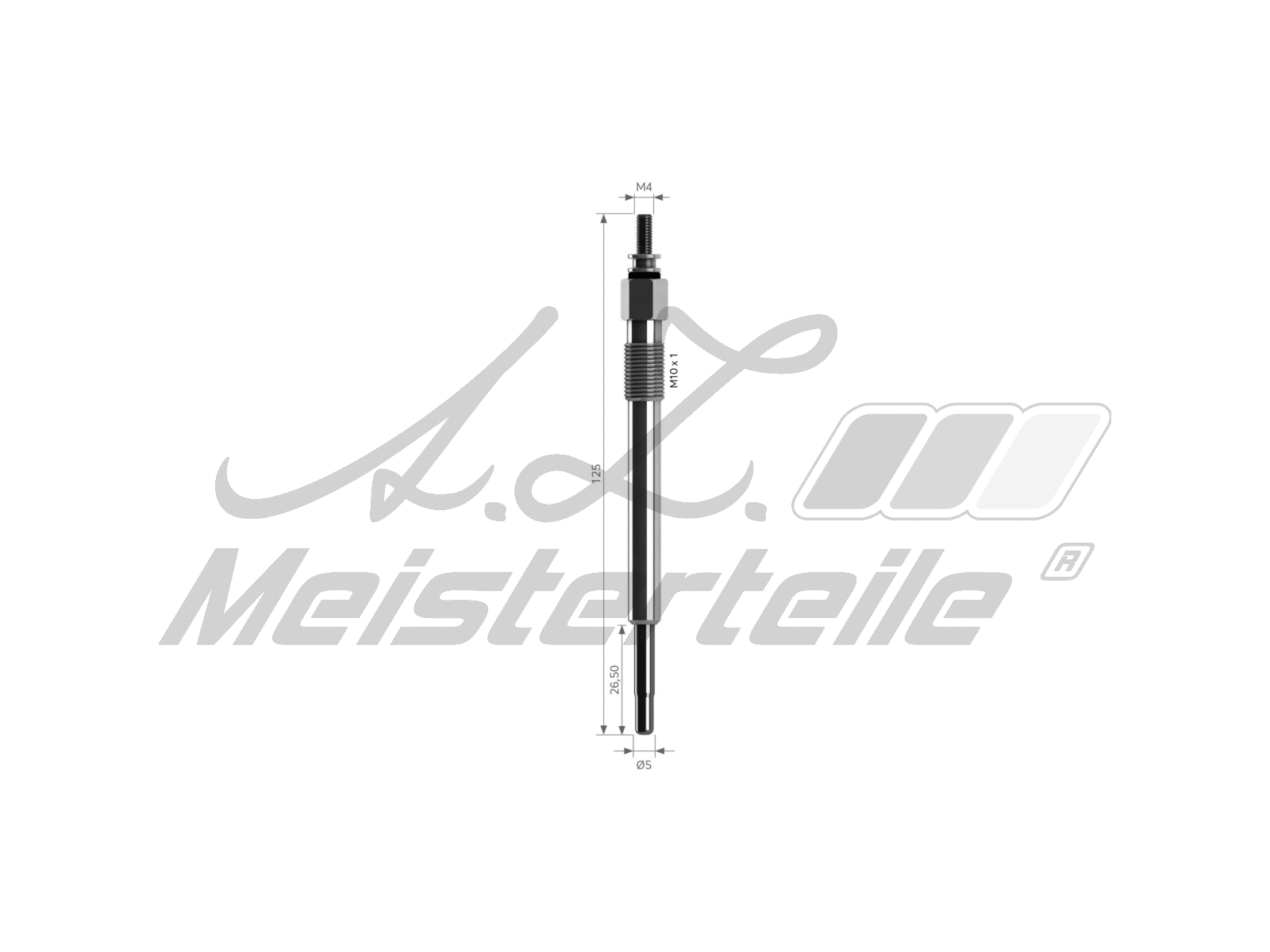 Bougie de préchauffage A.Z. Meisterteile AZMT-49-040-1066