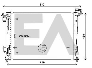 Radiateur, refroidissement du moteur EACLIMA 31R28101
