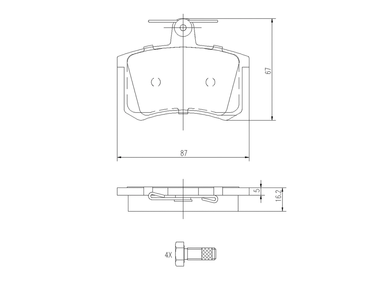 Kit de plaquettes de frein, frein à disque A.Z. Meisterteile AZMT-44-022-1274