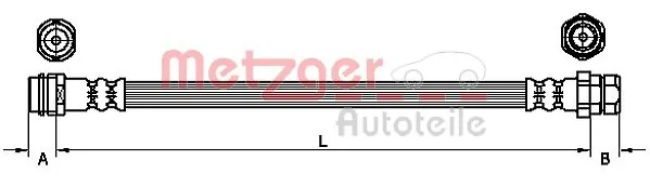 Flexible de frein METZGER 4110252