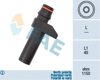 Capteur d'angle, vilebrequin FAE 79187