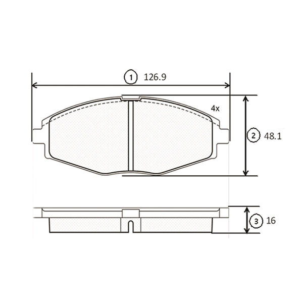 Kit de plaquettes de frein, frein à disque CTR GK0430
