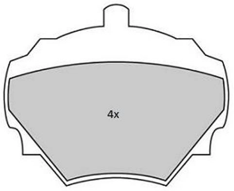 Kit de plaquettes de frein, frein à disque FREMAX FBP-1840