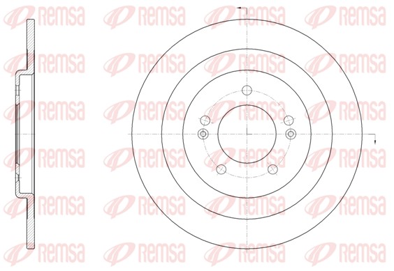 Disque de frein REMSA 61437.00