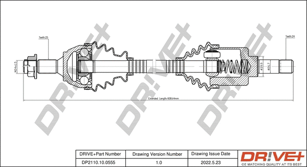 Arbre de transmission Dr!ve+ DP2110.10.0555