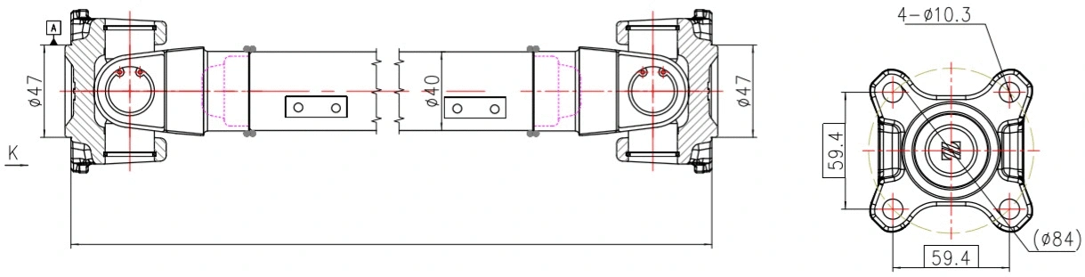 Arbre de transmission, entraînement essieux SERCORE 32121
