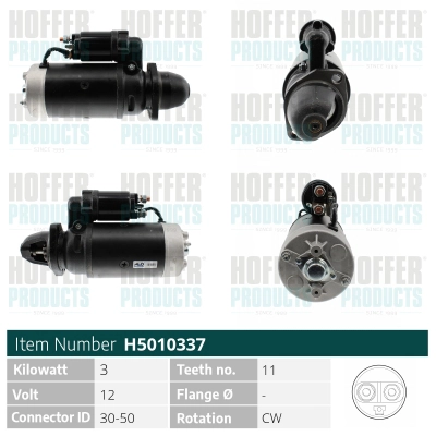 Démarreur HOFFER H5010337