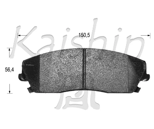 Kit de plaquettes de frein, frein à disque KAISHIN FK10126