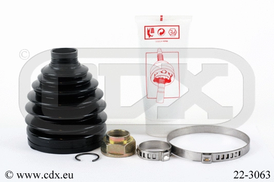 Jeu de joints-soufflets, arbre de commande CDX 22-3063