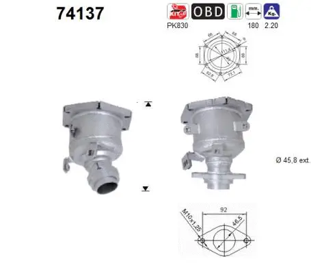 Catalyseur AS 74137