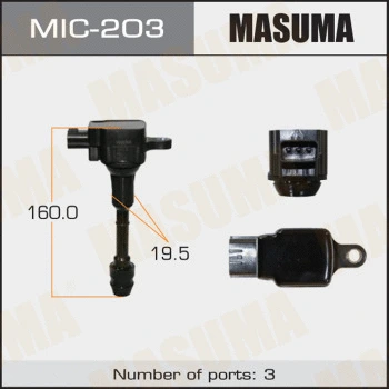 Bobine d'allumage MASUMA MIC-203