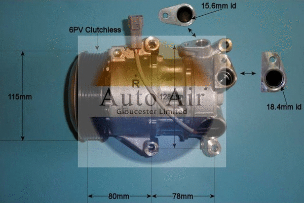 Compresseur, climatisation AUTO AIR GLOUCESTER 14-0195