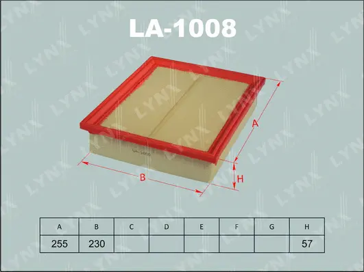 Filtre à air LYNXAUTO LA-1008