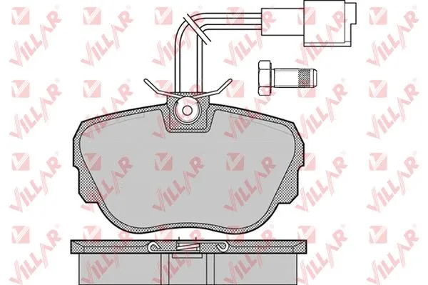 Kit de plaquettes de frein, frein à disque VILLAR 626.1079