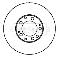 Disque de frein BORG & BECK BBD5865S