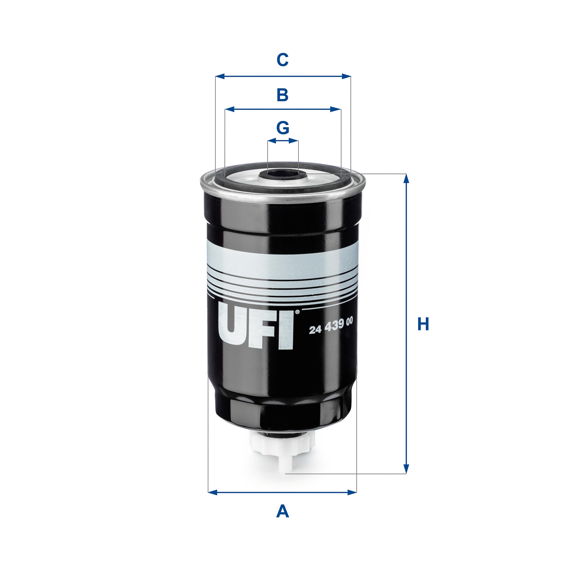 Filtre à carburant UFI 24.439.00