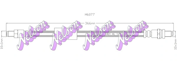 Flexible de frein KAWE H6077