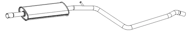 Silencieux central Vellerand 16099