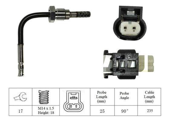 Capteur, température des gaz LEMARK LXT278