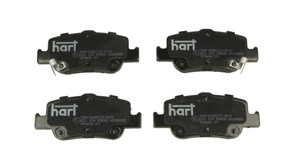 Kit de plaquettes de frein, frein à disque HART 226 367