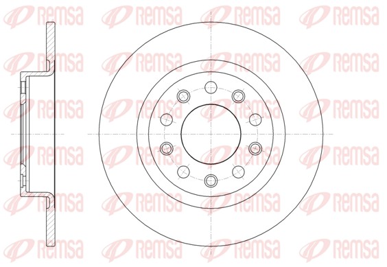 Disque de frein REMSA 61445.00