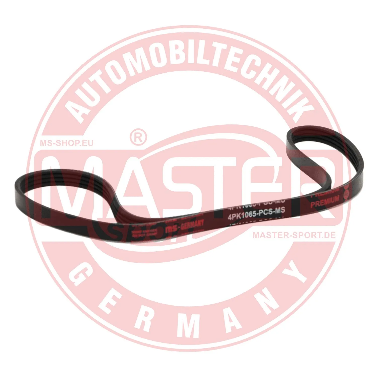 Courroie trapézoïdale à nervures MASTER-SPORT GERMANY 4PK1065-PCS-MS
