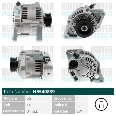 Alternateur HOFFER H5540839