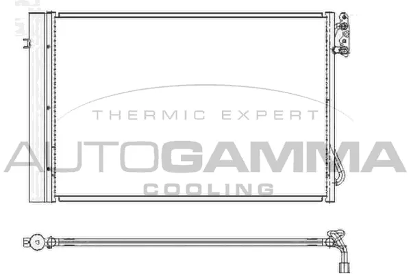 Condenseur, climatisation AUTOGAMMA 104775
