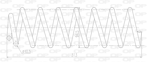 Ressort de suspension OPEN PARTS CSR9016.00