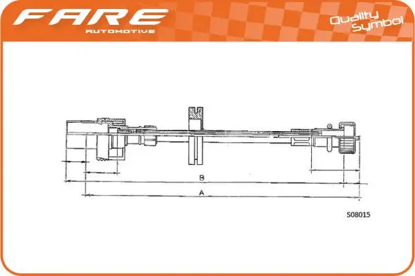 Câble flexible de commande de compteur FARE-RCH 27574