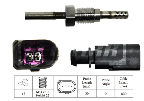 Capteur, température des gaz LEMARK LXT270
