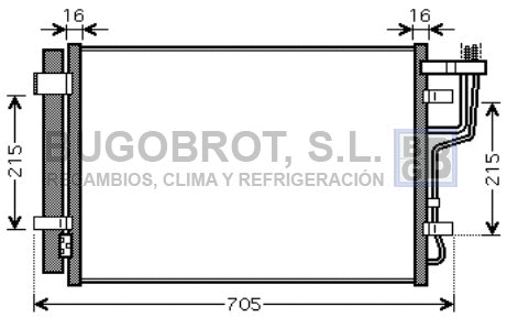 Condenseur, climatisation BUGOBROT 62-KA5102