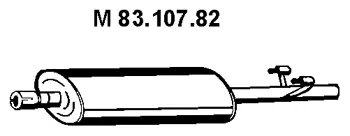 Silencieux central EBERSPÄCHER 83.107.82