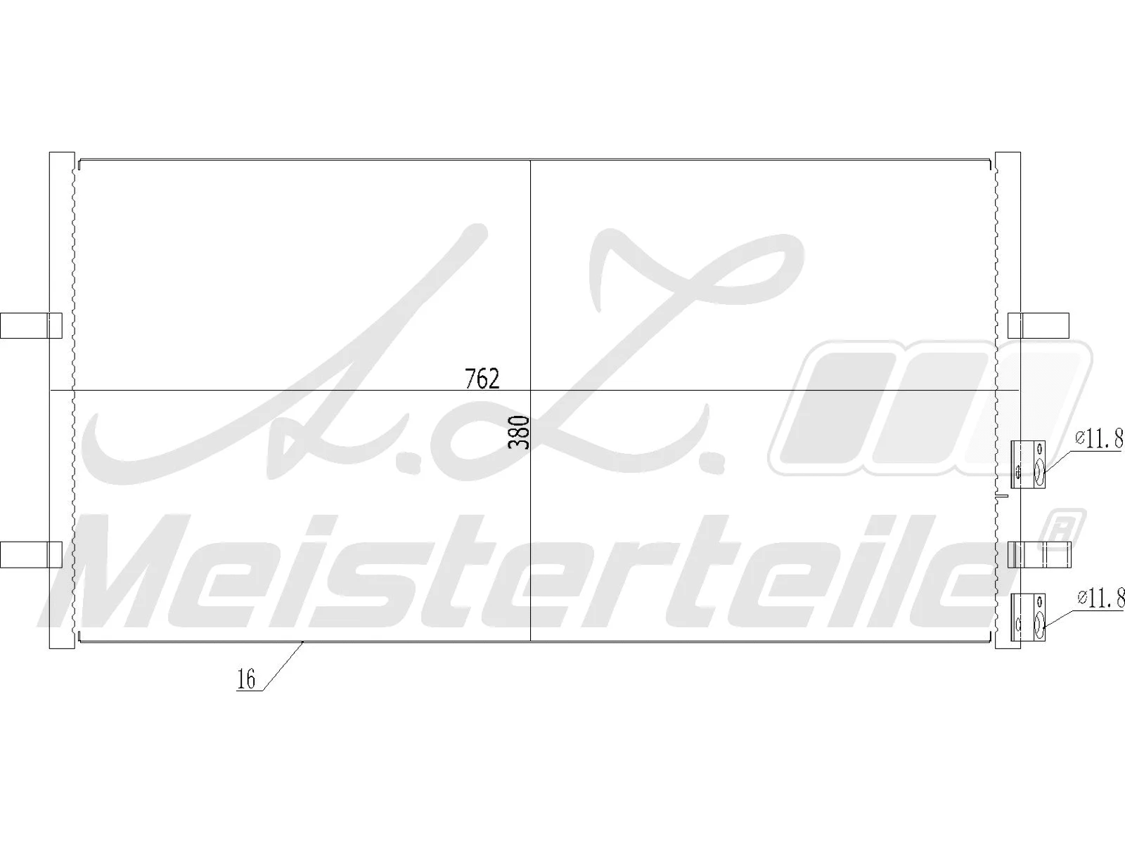 Condenseur, climatisation A.Z. Meisterteile AZMT-45-030-1404
