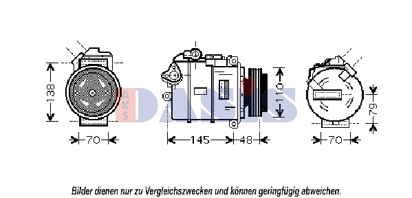 Compresseur, climatisation AKS DASIS 851811N