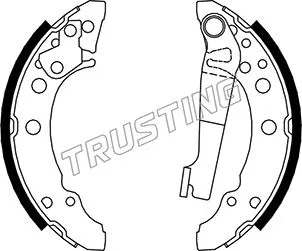 Jeu de mâchoires de frein TRUSTING 124.280