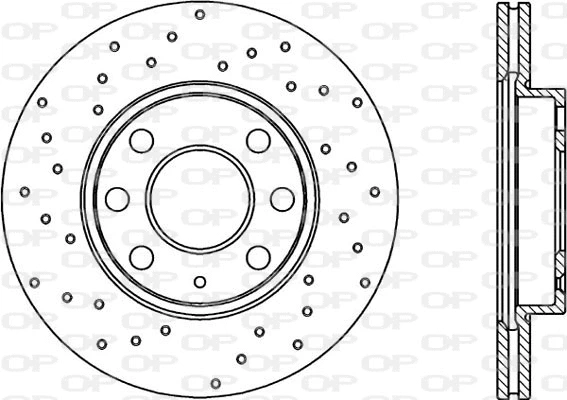 Disque de frein OPEN PARTS BDRS1983.25