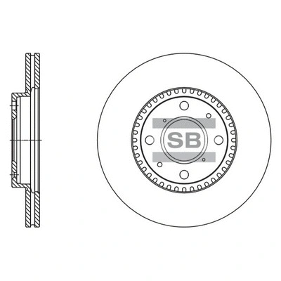 Disque de frein Hi-Q SD4803