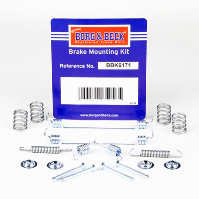 Kit d'accessoires, mâchoire de frein BORG & BECK BBK6171