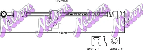 Flexible de frein KAWE H5796Q