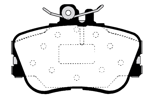 Kit de plaquettes de frein, frein à disque Technika 01250