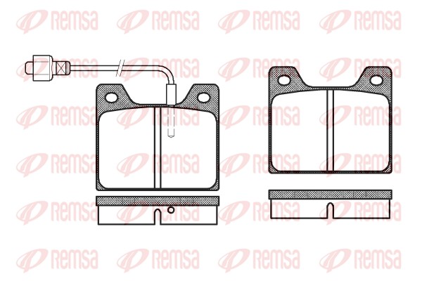 Kit de plaquettes de frein, frein à disque REMSA 0013.02