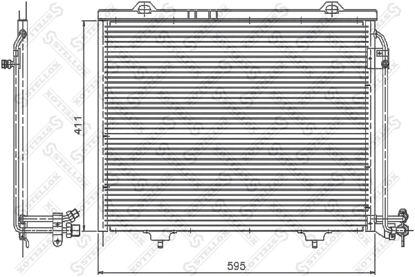 Condenseur, climatisation STELLOX 10-45127-SX