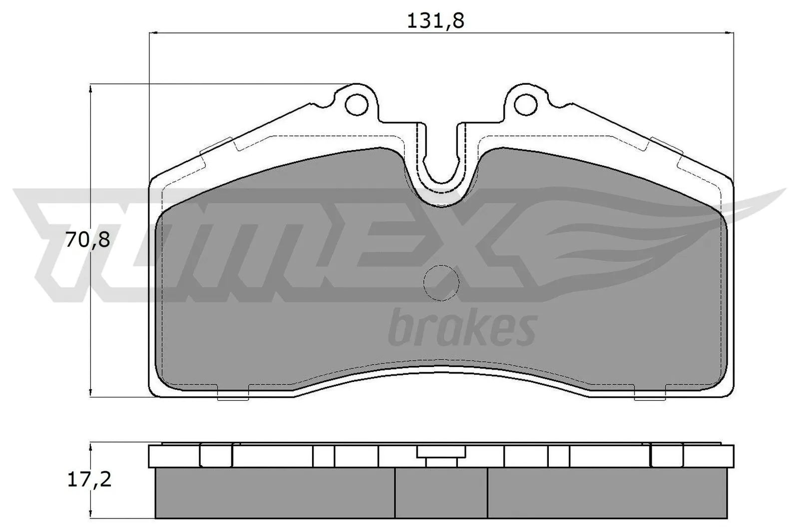 Kit de plaquettes de frein, frein à disque TOMEX Brakes TX 18-01