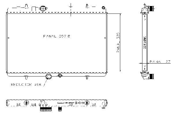 Radiateur, refroidissement du moteur ORDONEZ 1020774815