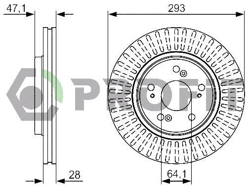 Disque de frein PROFIT 5010-1820